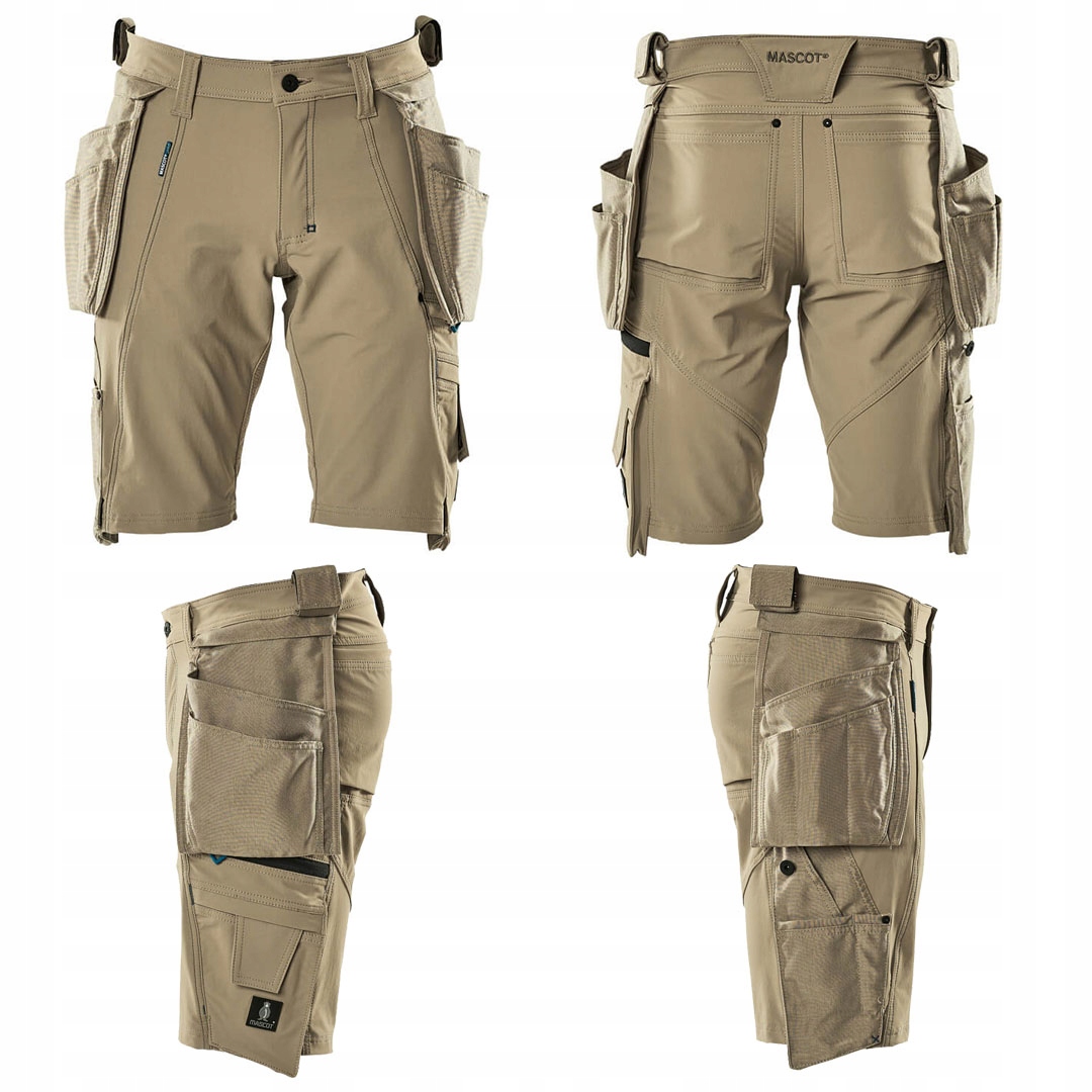 Kraťasy Mascot 17149 Stretch Advanced Elastické Silné Khaki vel. 50