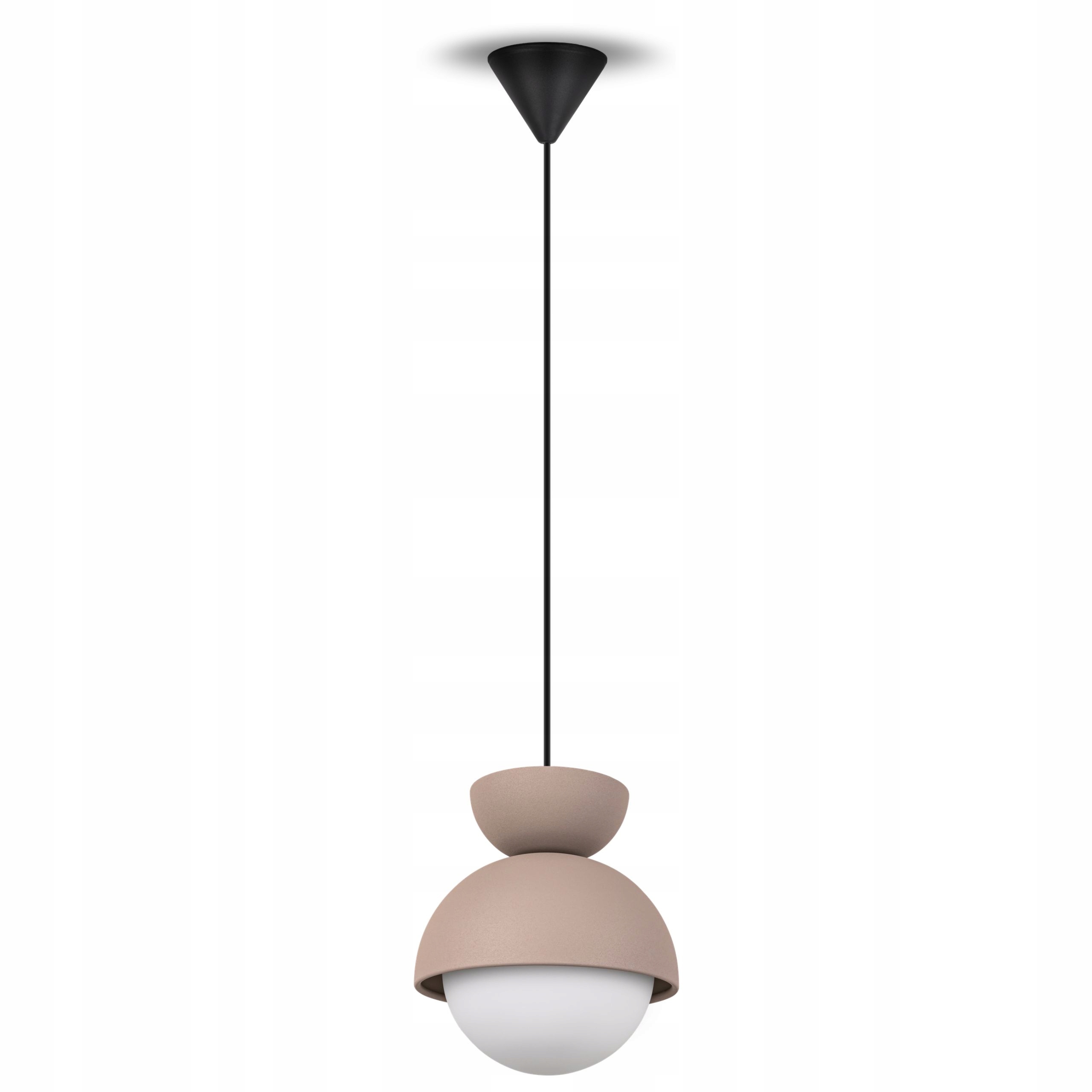 Závěsná lampa G9 moderní ozdobná nad stůl Světle Hnědá béžová bílá Klosz