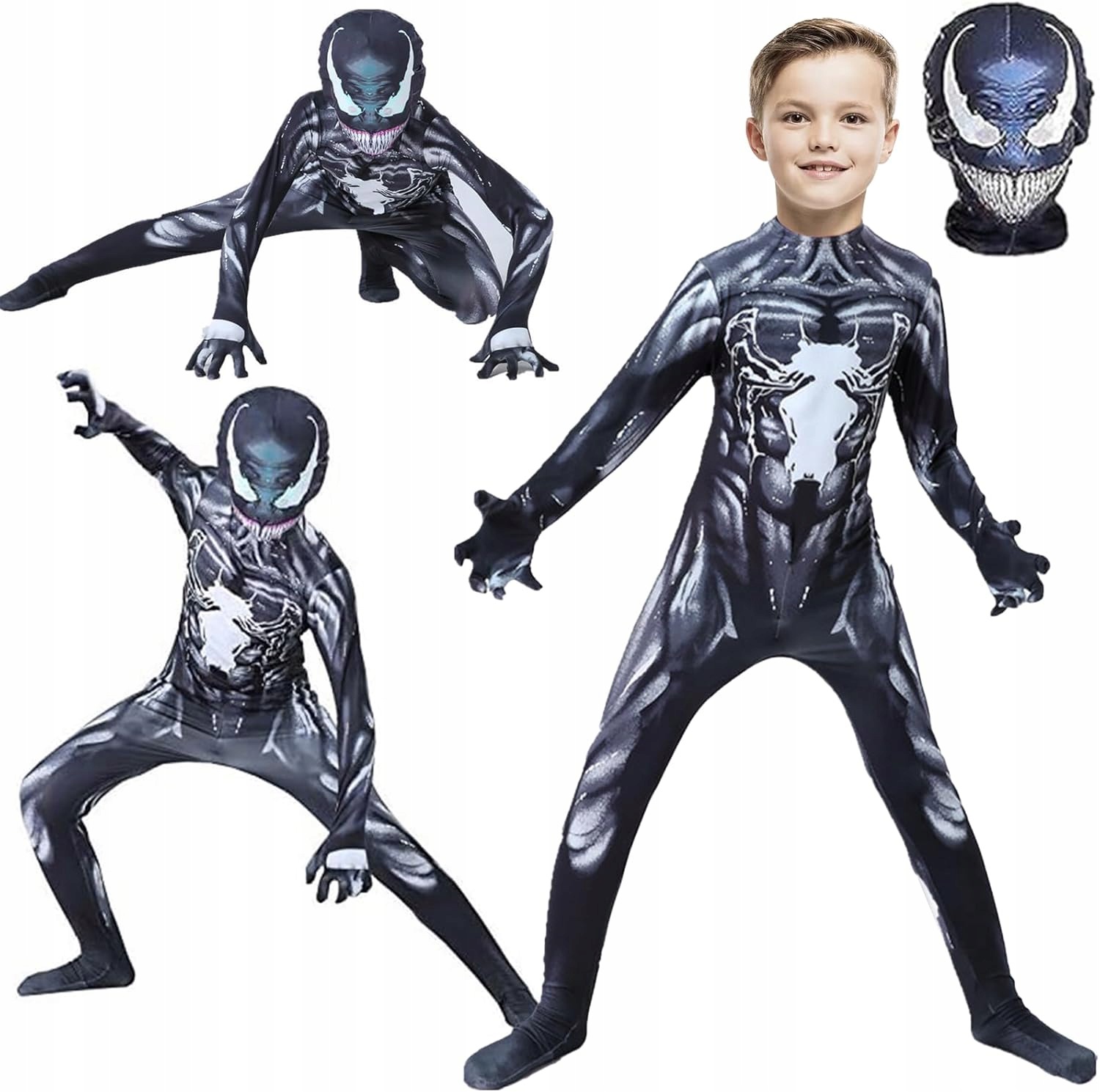 Filmový kostým monstrum černobílý kostým dospělého Velikost 120 cm 6 let