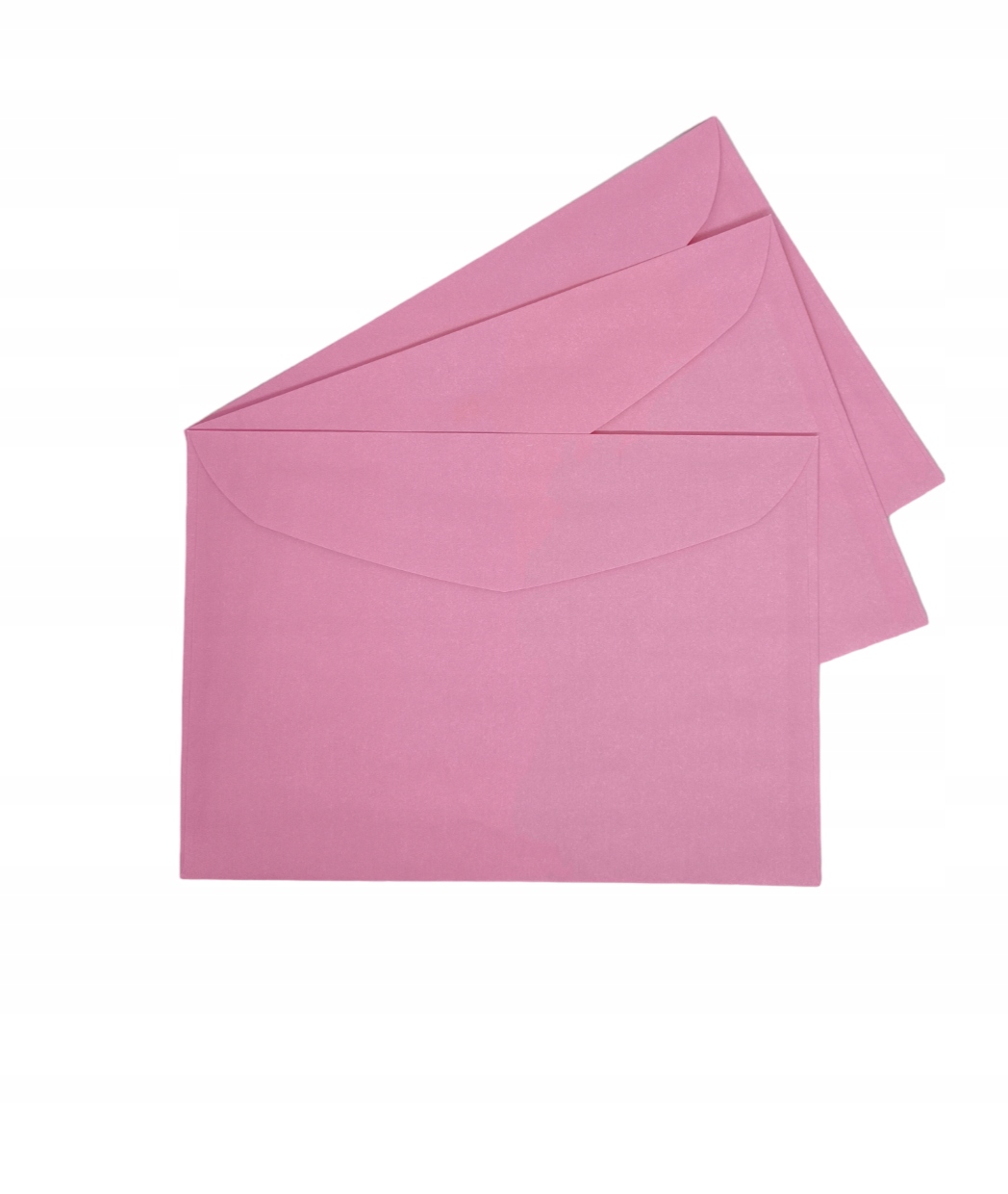 Koperty ozdobne B6 różowe 25szt CHRZEST