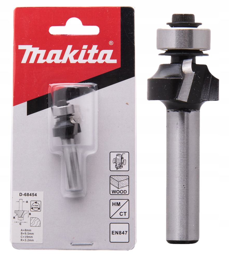 

Makita D-68454 Frez Krawędziowy Z Łożyskiem 8MM