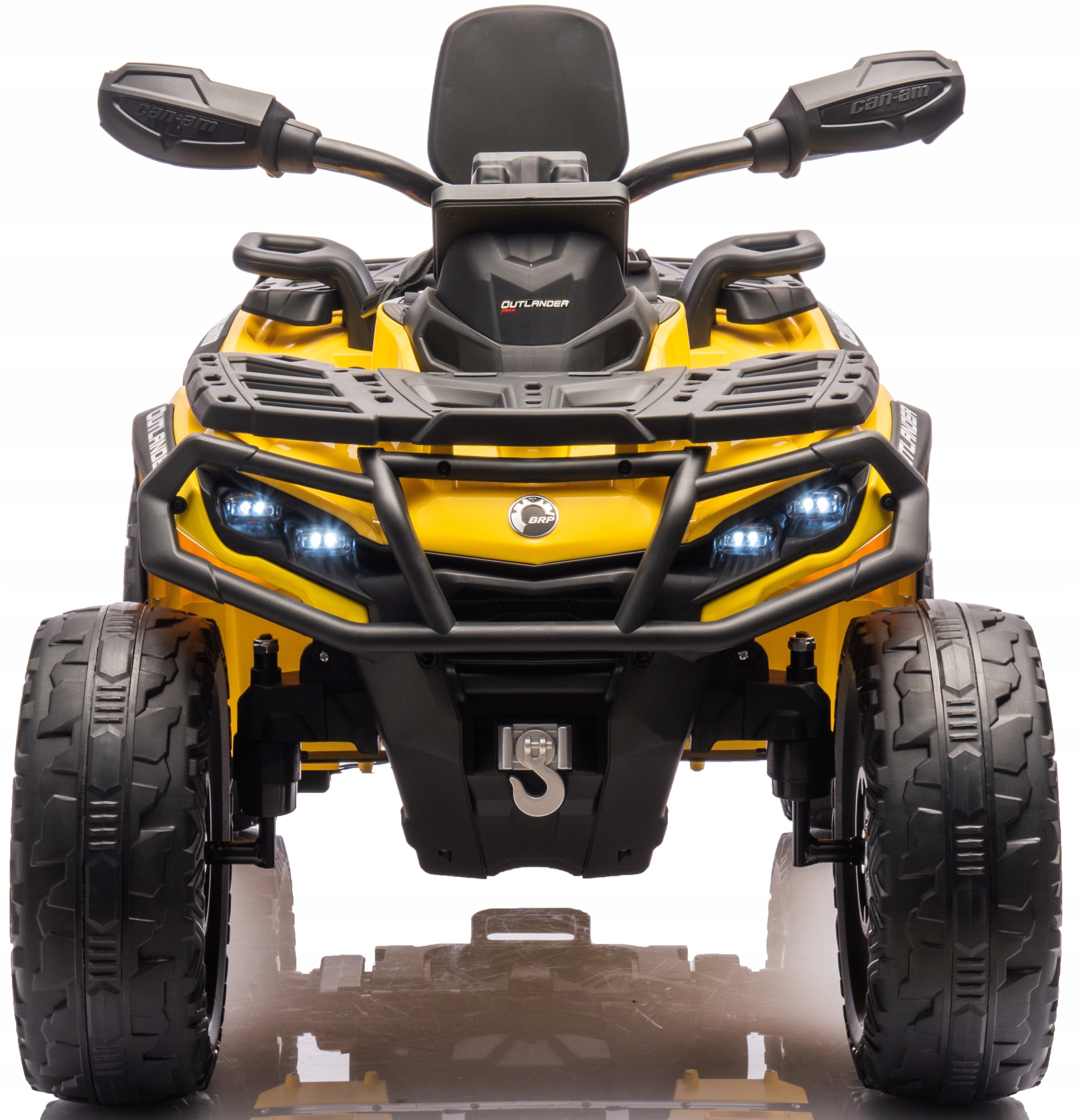 Quad Can-Am Outlander Atv na akumulator 4x4 Skóra Miękkie Koła Eva 24V 800W