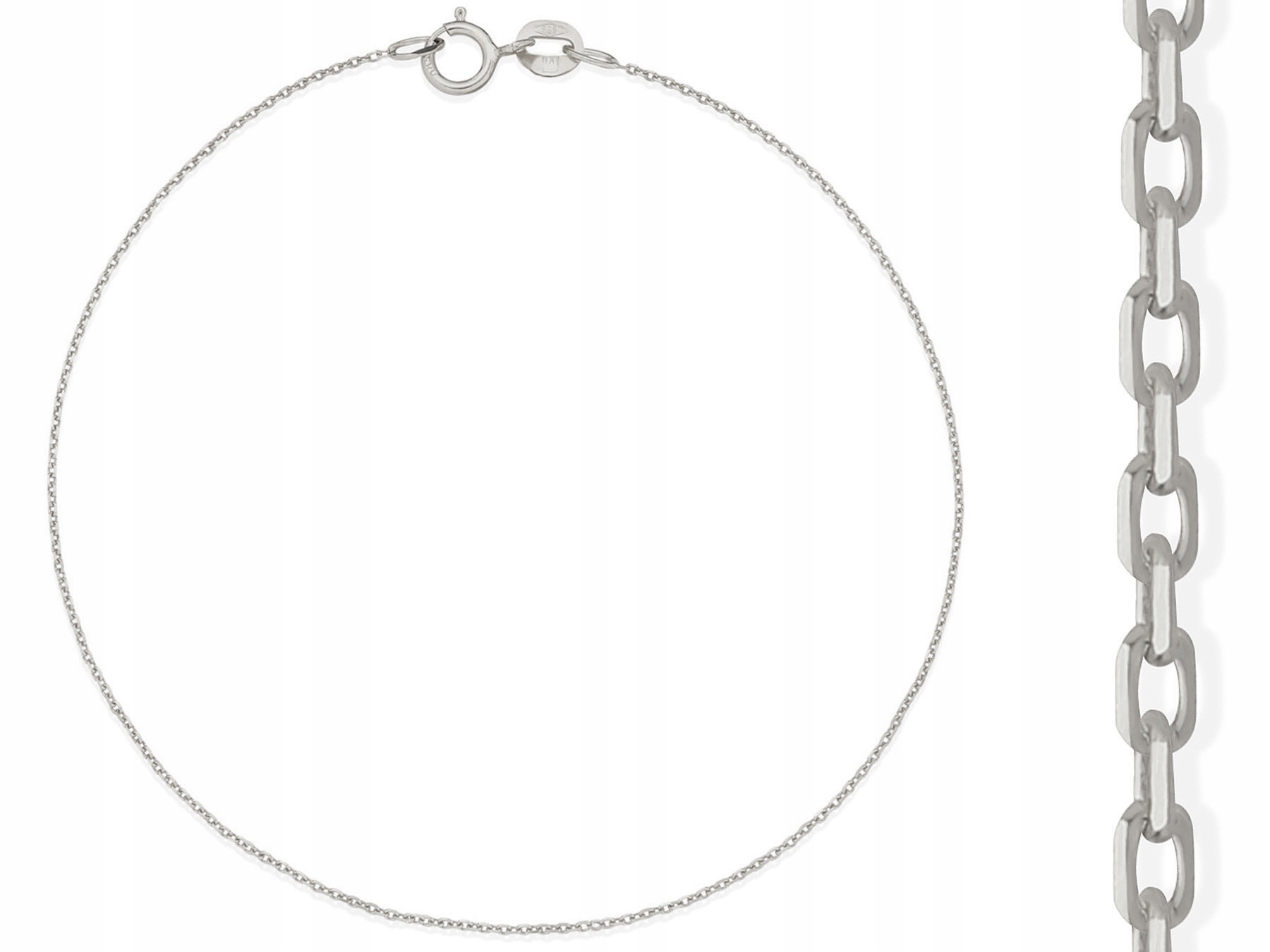 

Srebrna bransoletka 925 klasyczny Ankier 17 cm