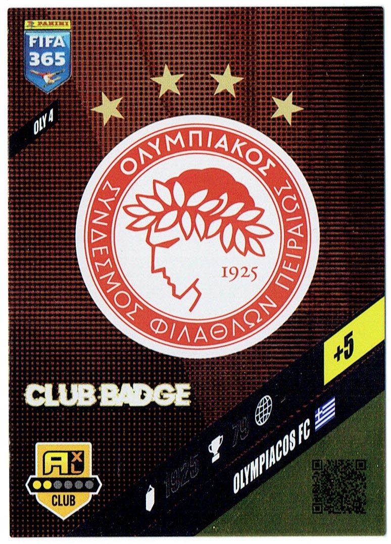 Panini Fifa 365 2024 Club Badge Logo OLY4 Olympiacos