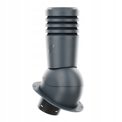 Ecoline Větrací komín Ø125 pro plochou střechu Antracit 7016