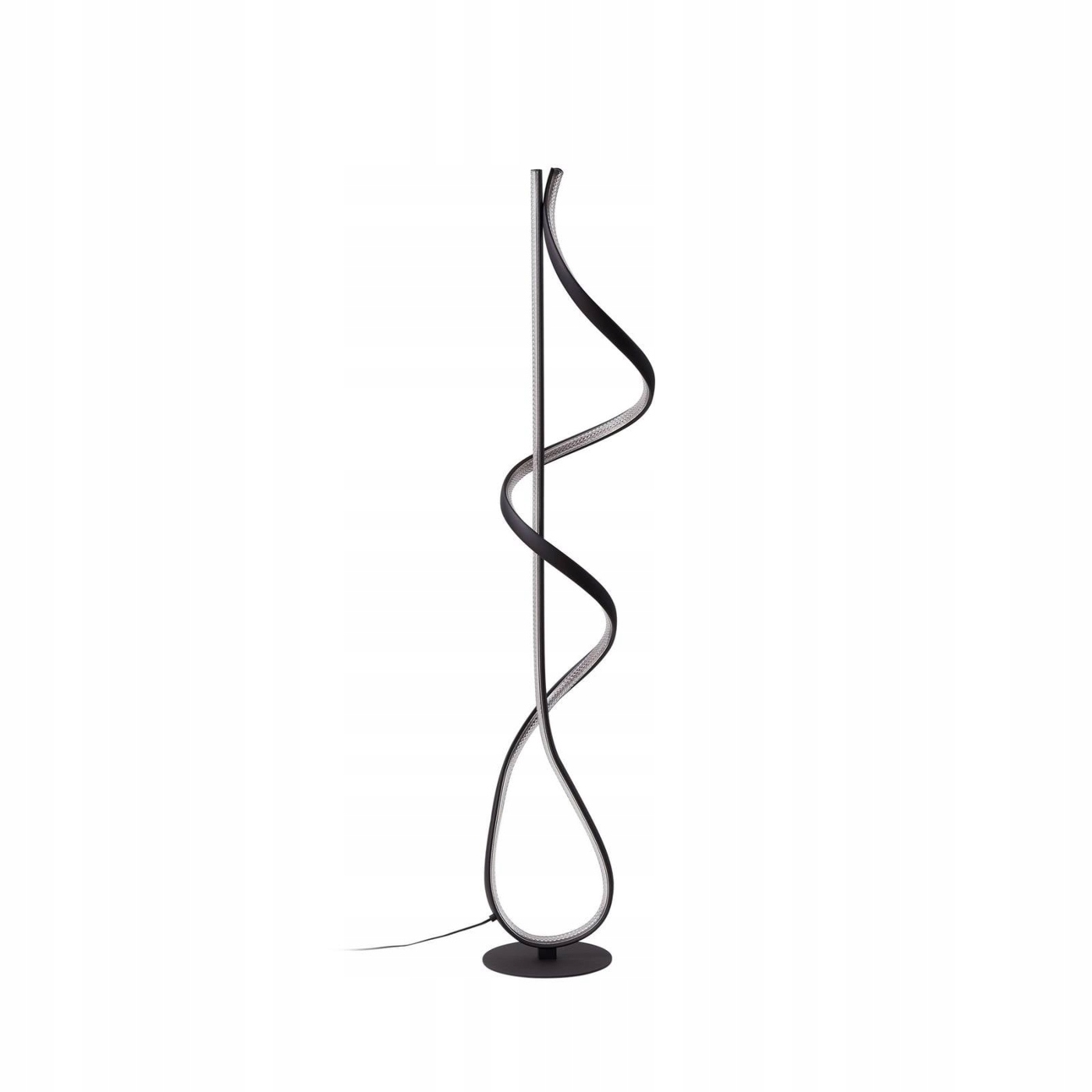 Lampa stojąca Led Rodado Lucande, czarna, 132 cm, aluminium