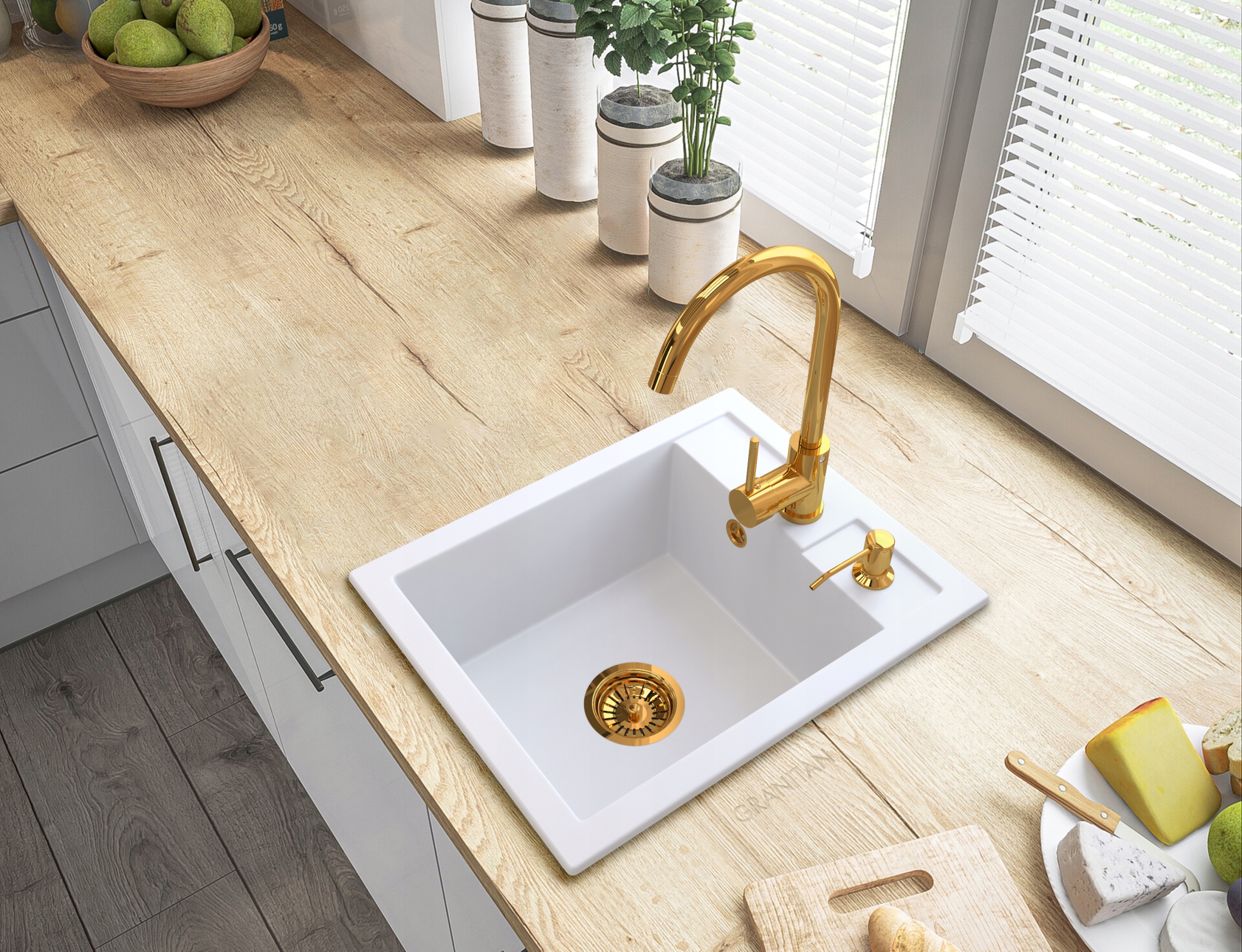 ZŁOTY DOZOWNIK DO ZLEW ZLEWOZMYWAK GRANITOWY Marka inna