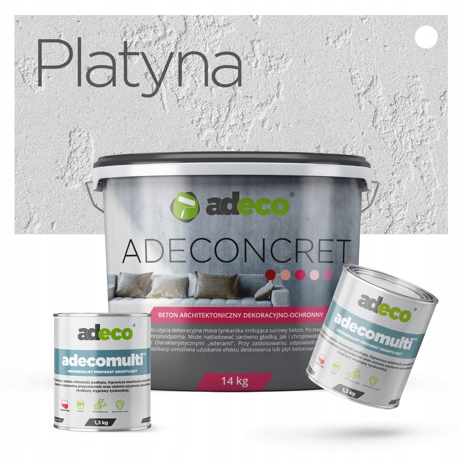Velká Sada Betonu Platina Interiéry Fasády