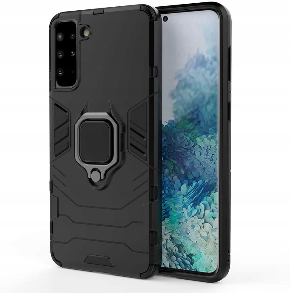 

Etui Pancerne Ring Case do Samsung S21 Plus +Szkło