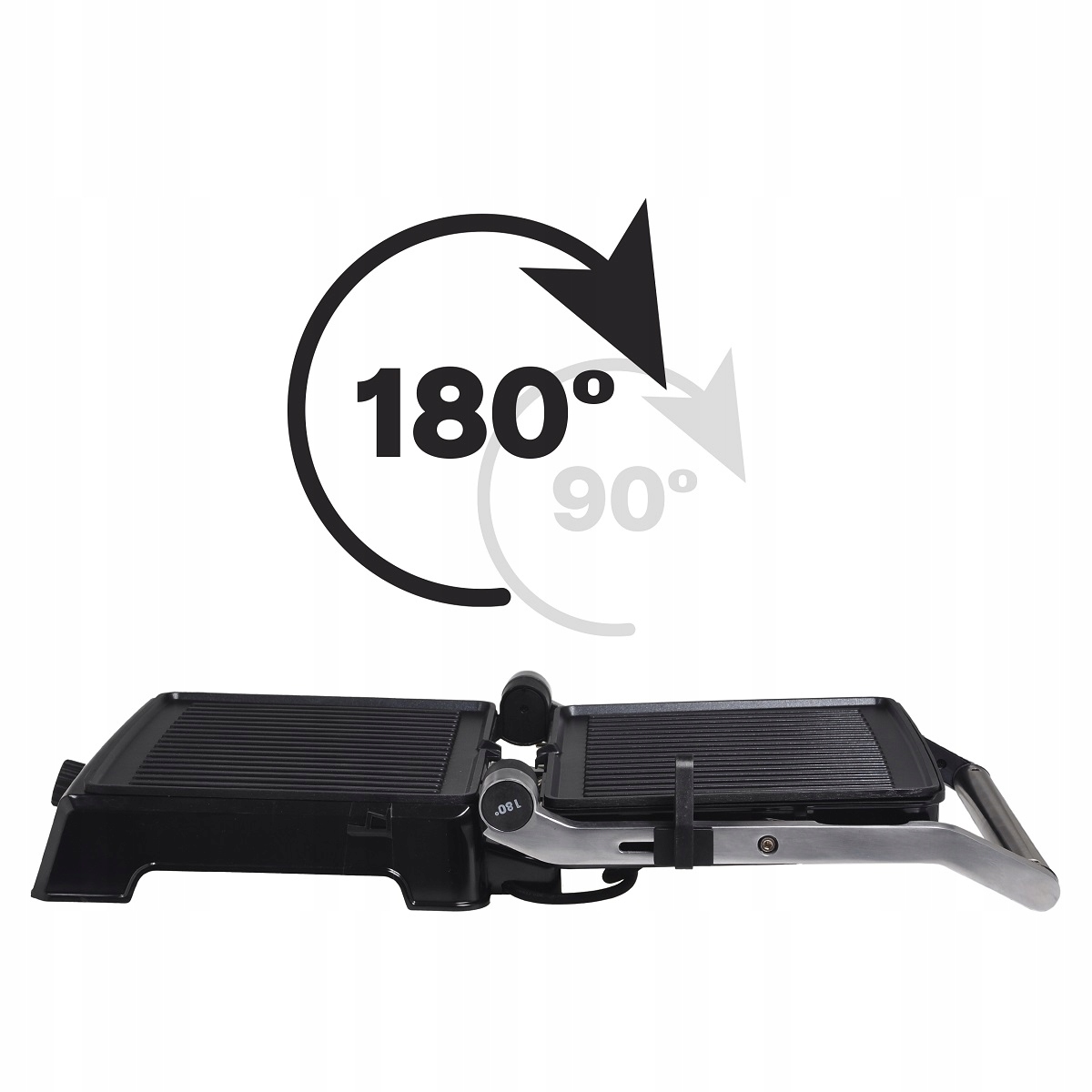 GRILL ELEKTRYCZNY OPIEKACZ TOSTER NON-STICK ROZKŁADANY 2000W Model KM6706