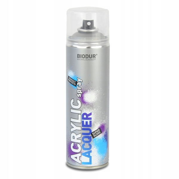 

Spray lakier akrylowy bezbarwny 500 ml Biodur