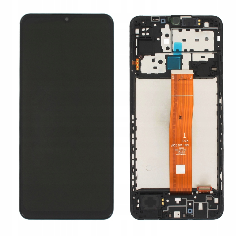 Org LCD displej Samsung M12 2021 (SM-M127) Černý S Rámečkem