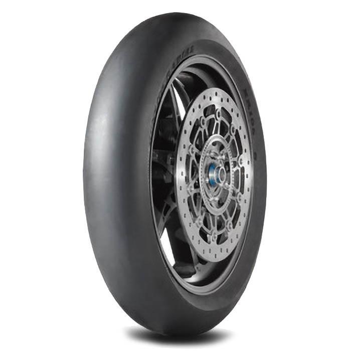 [633804] Závodná pneumatika typu slick Dunlop 120/70R17 Tl KR106 MS3 343\