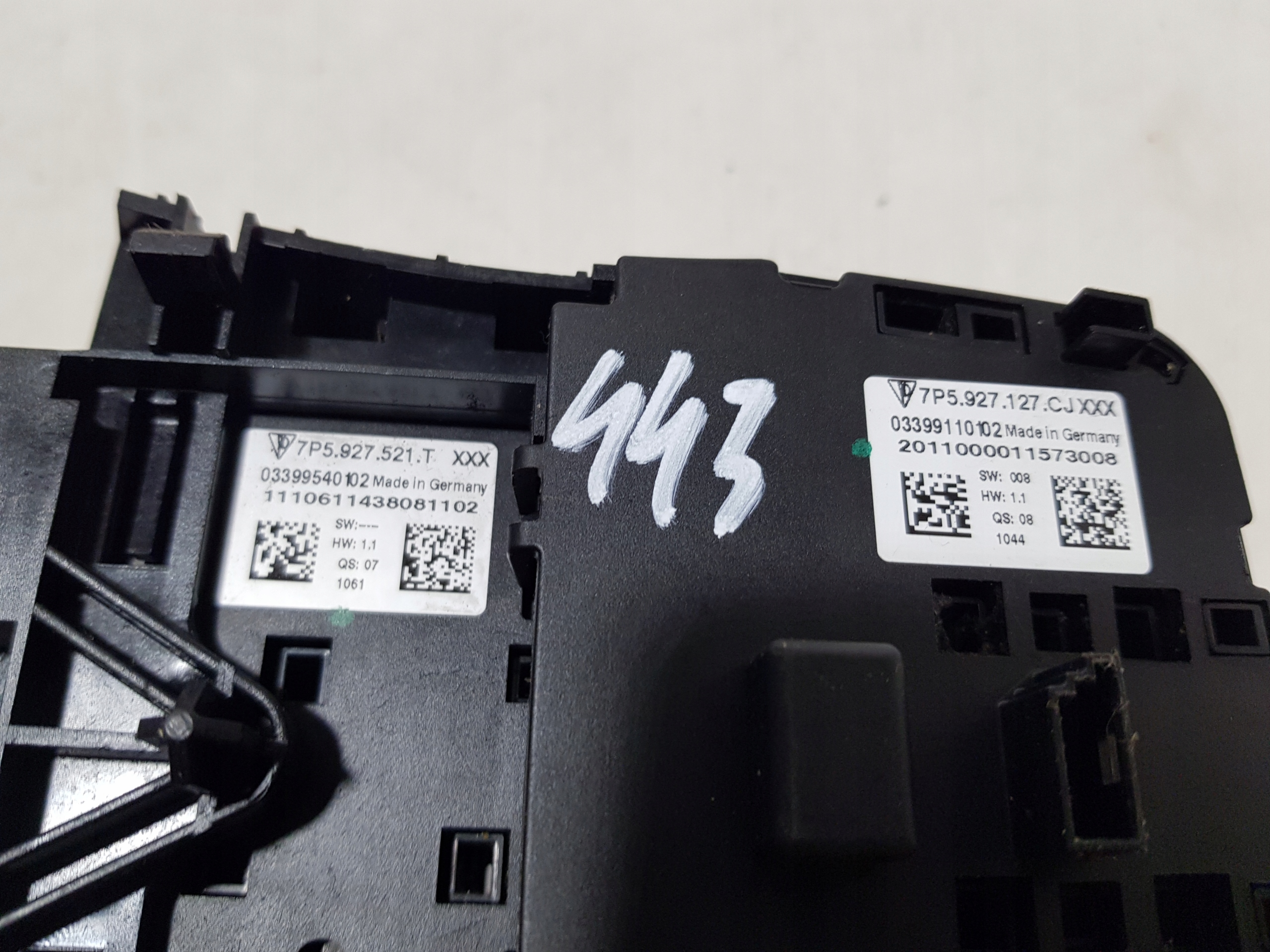 control panel PORSCHE CAYENNE 7P 7P5927521T 7P5927127CJ