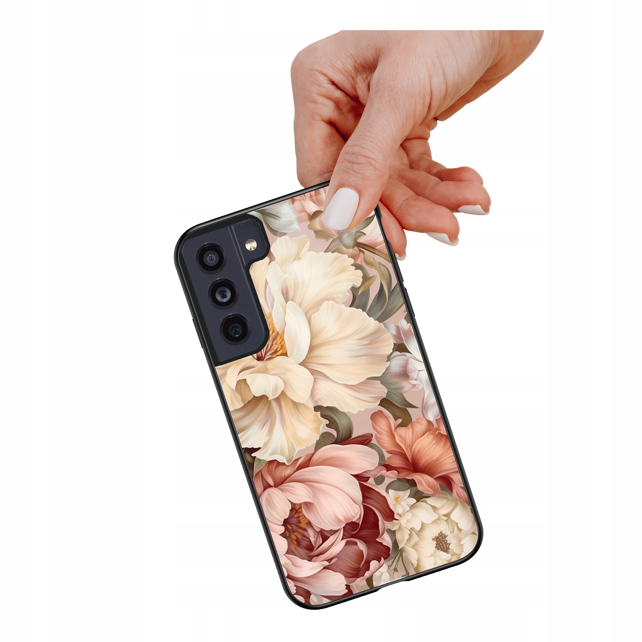 Etui szklane ceramiczne do Samsung Galaxy S23 Bukiet kwiatów