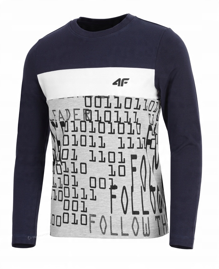 

4F Chłopięcy Longsleeve Koszulka JTSML001 140