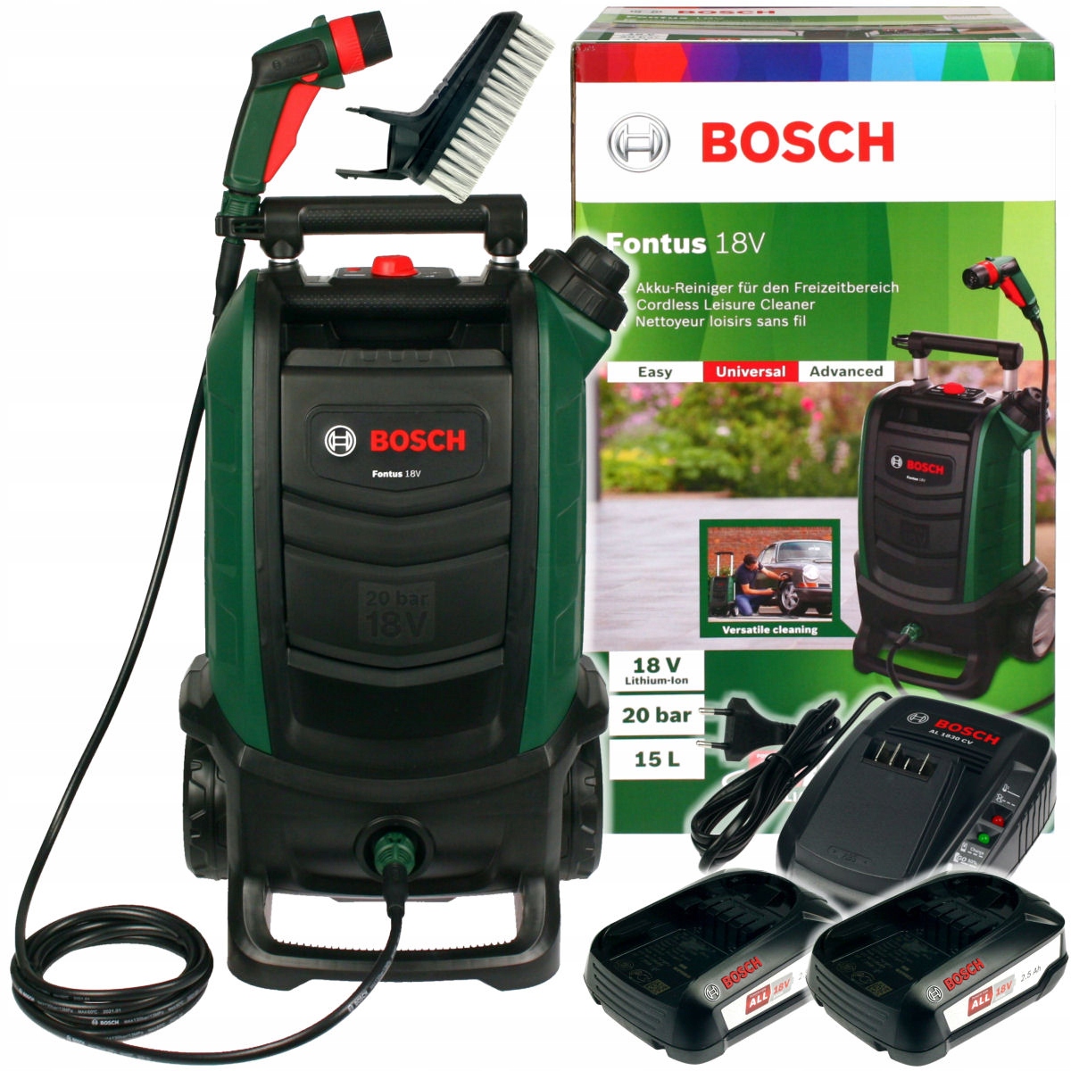 

Myjka Ciśnieniowa Fontus 2 18V Bosch 2x2,5Ah