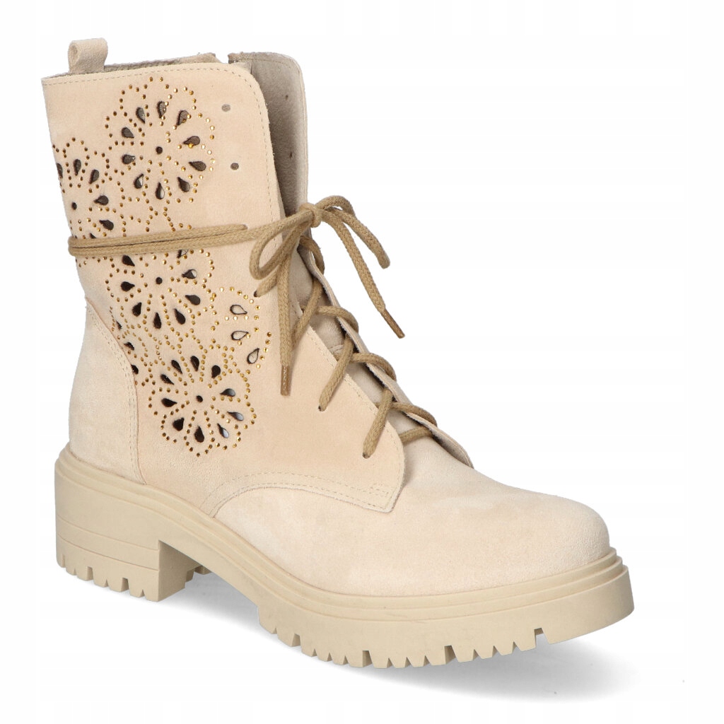 Kotníkové Boty Veronna 1550 Velurové mléko