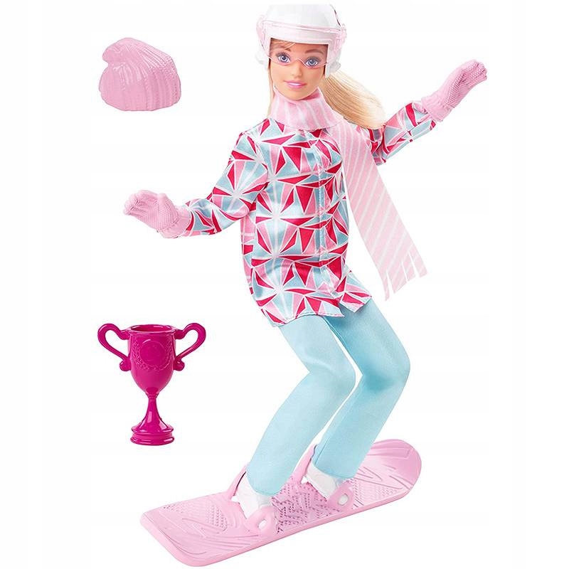 BARBIE LALKA KARIERA SNOWBOARDZISTKA HCN32 Marka Barbie