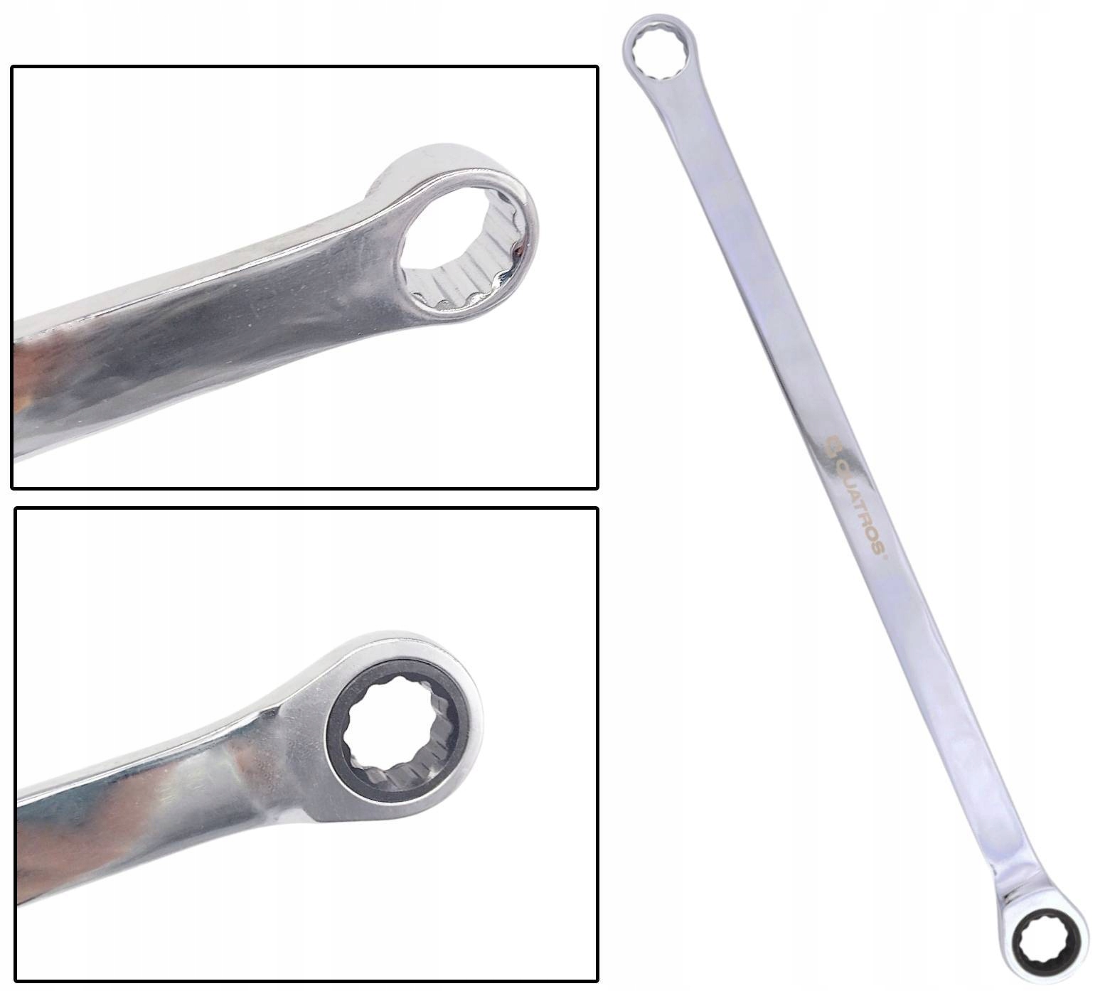 Klucz bardzo długi 16mm Długość 390 mm z grzechotką do napinaczy Klucze CrV