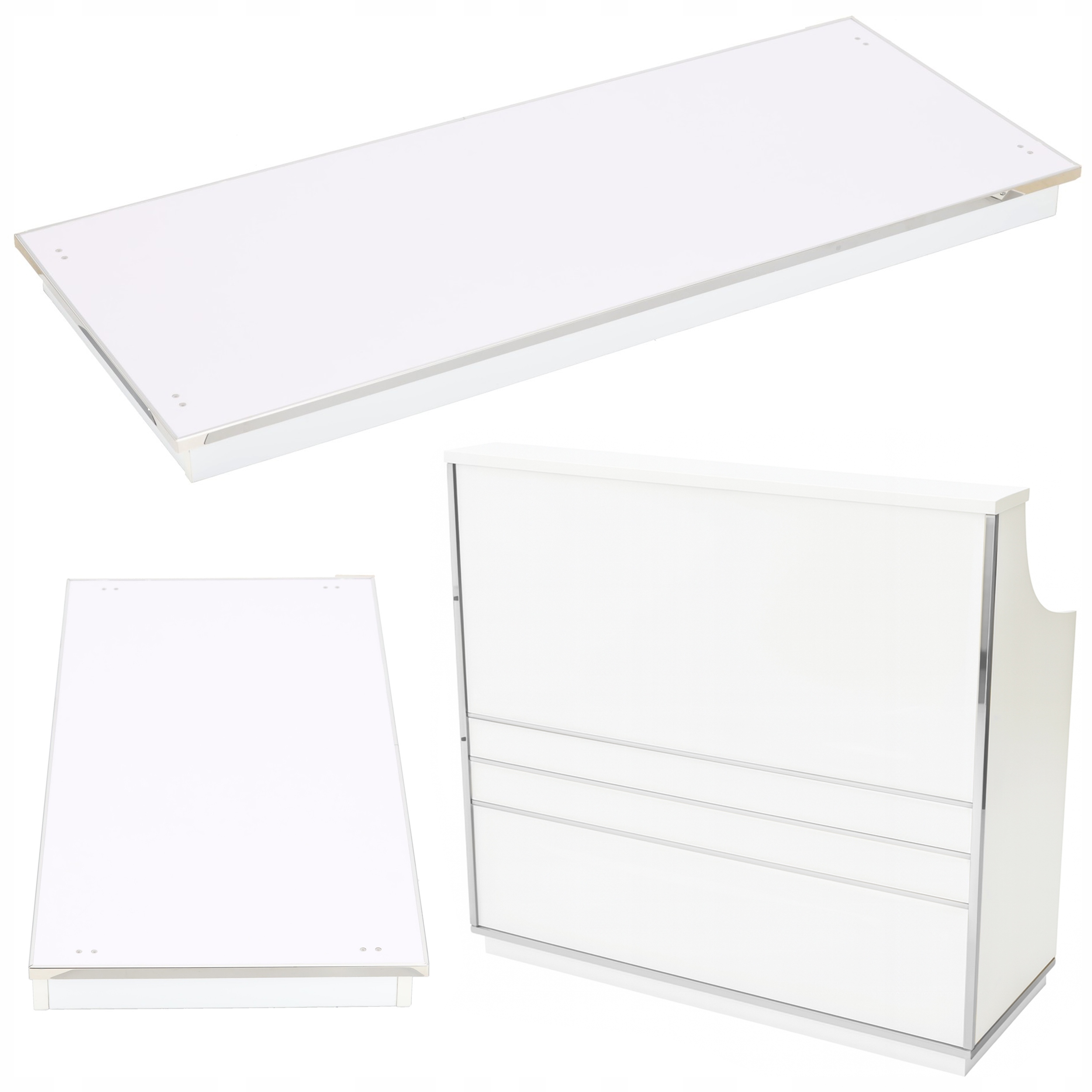 Podstavec recepce pro zabudování pod recepci 120 cm kosmetický do Spa salonu