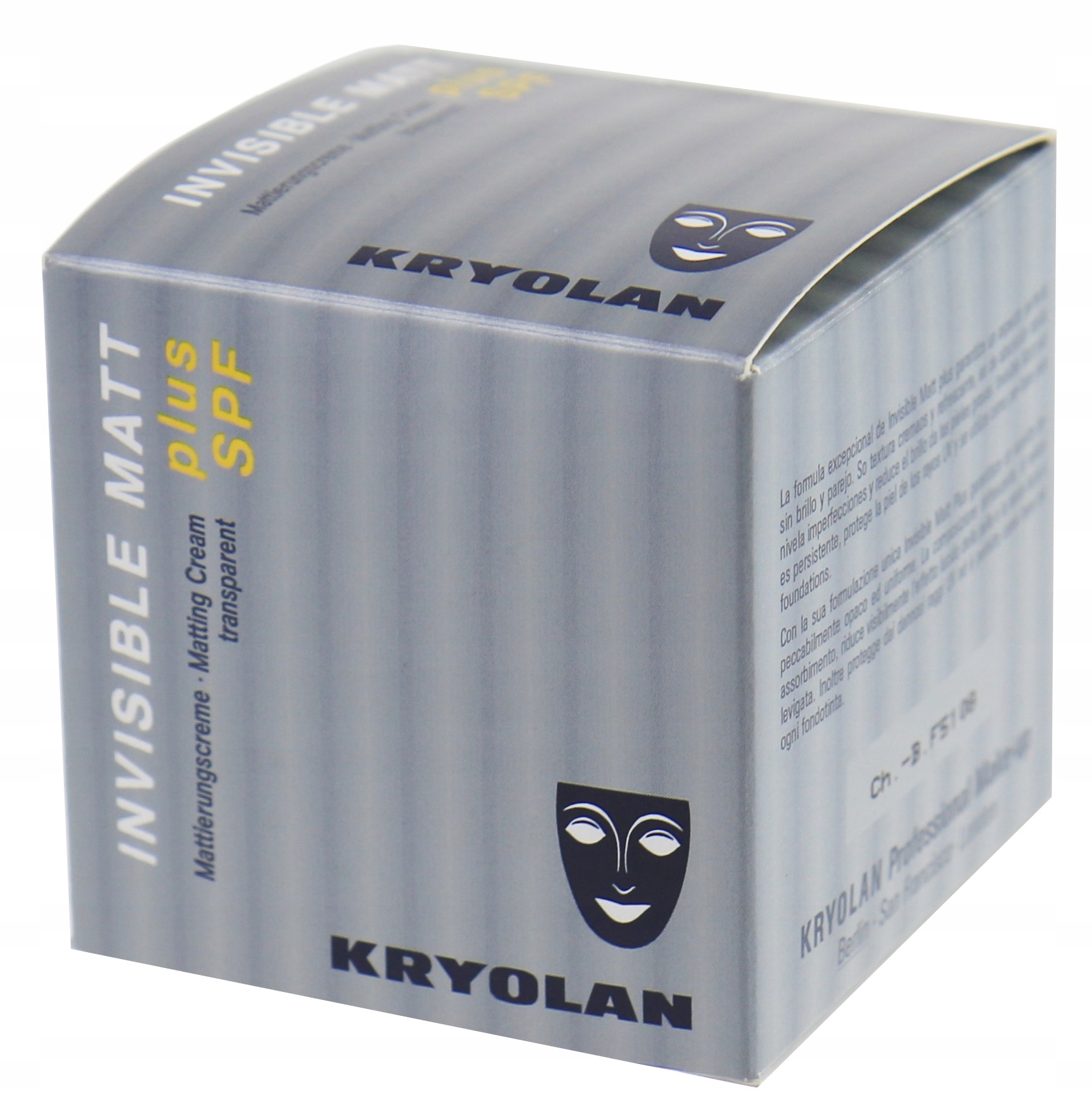 Kryolan - INVISIBLE MATT plus SPF - Krem matujący Marka Kryolan