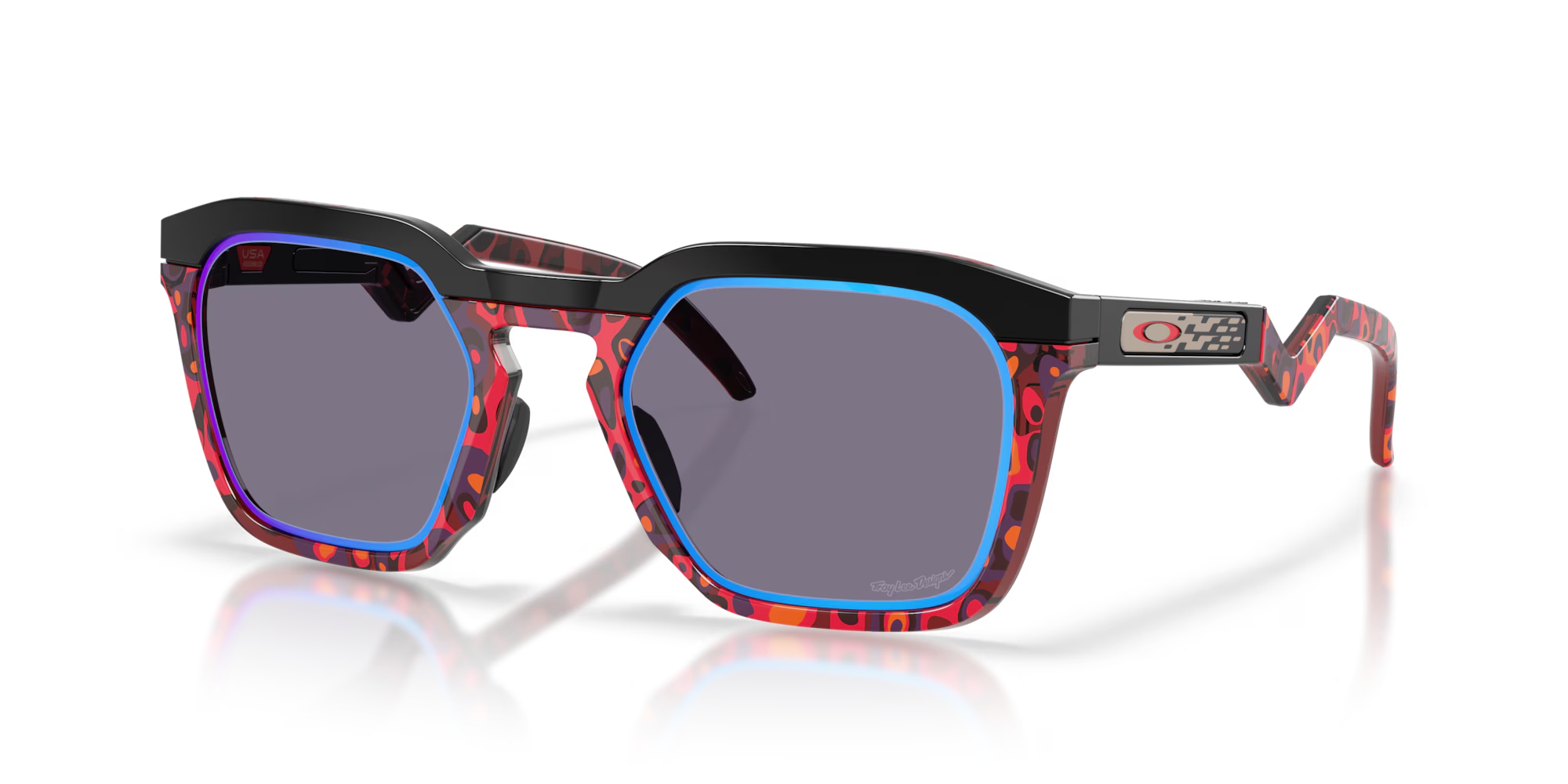 Brýle Oakley Hstn Sq Troy Lee Designs Series Polished Black, Prizm Grey