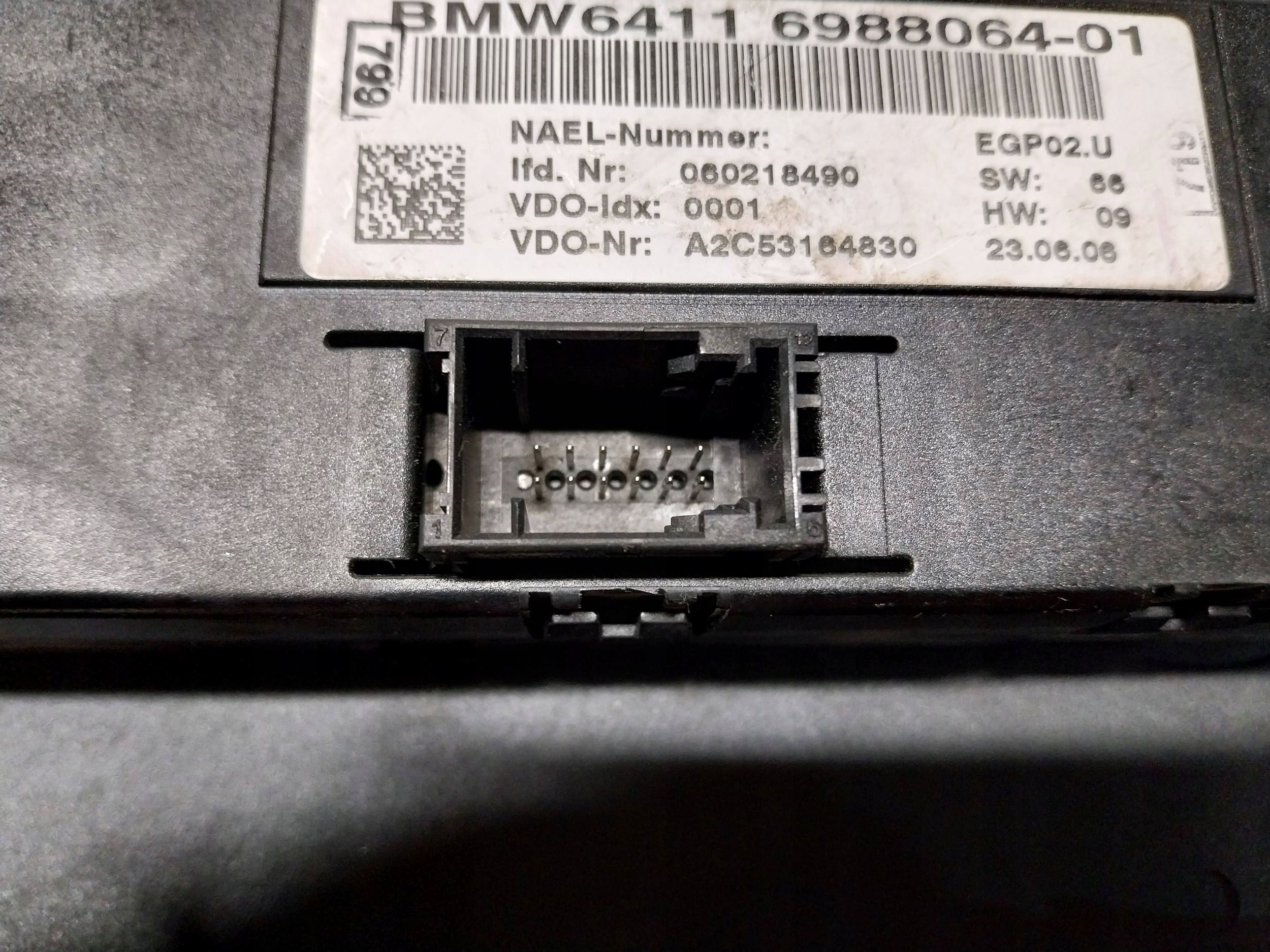 PANEL des lüfters klimaanlage Hand 6988064 BMW E81 E82 E87 E88 E90 E91 E92