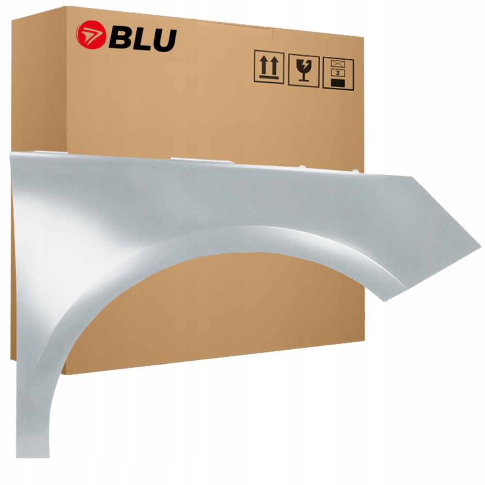 Blu Blatník Audi A1 8X LX7W pravý stříbrný 10-18 přední pozink EisSilber