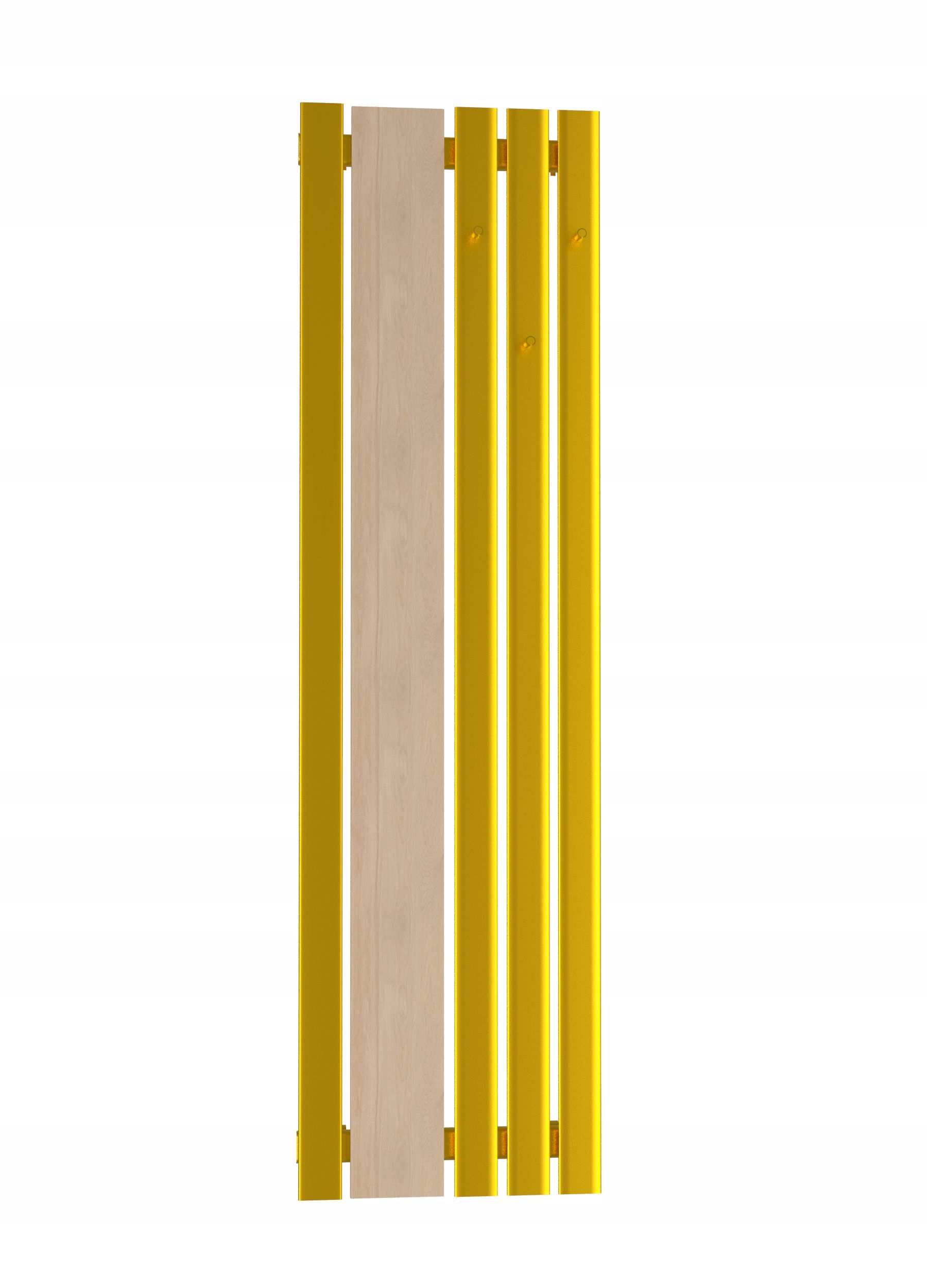 Dekoratívny panelový radiátor Bello wood hook 120/52 Zlatý