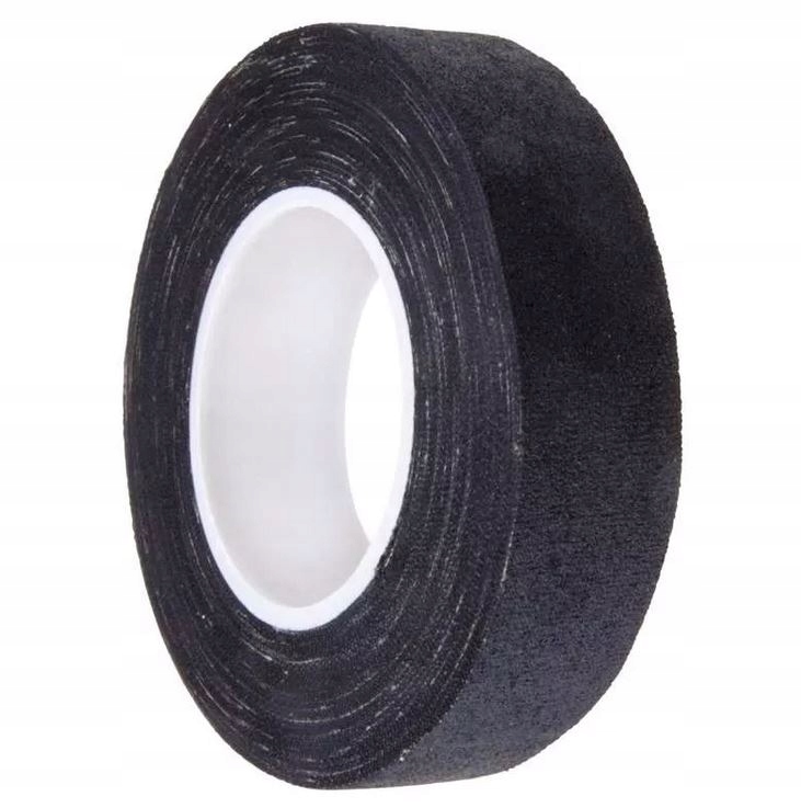 Taśma izolacyjna tekstylna tkaninowa gładka 19mm 10 metrów czarna Emos