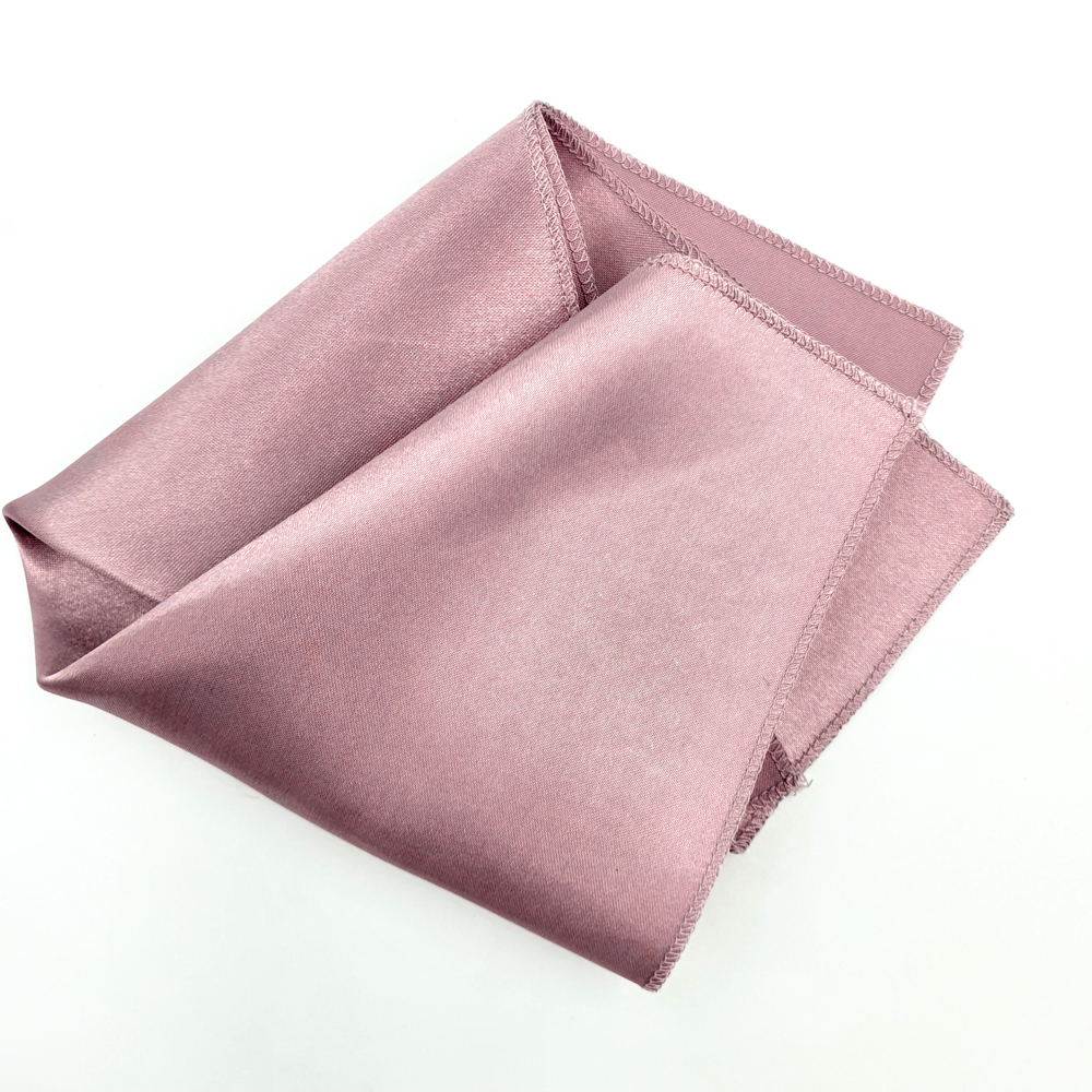 POSZETKA CHUSTECZKA KOLOR PUDROWEGO RÓŻU W POŁYSKU