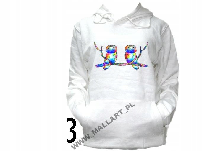 

Bluza Kaptur Damska Sowa Sowy Wzory