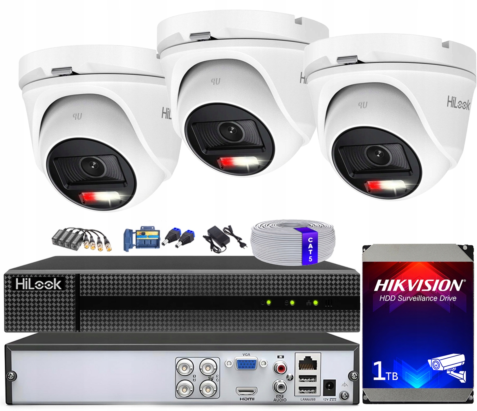 Monitorovací sada pro kamery 5Mpx TVICAM-T5M-20DL DVR-4CH-4MP 1TB