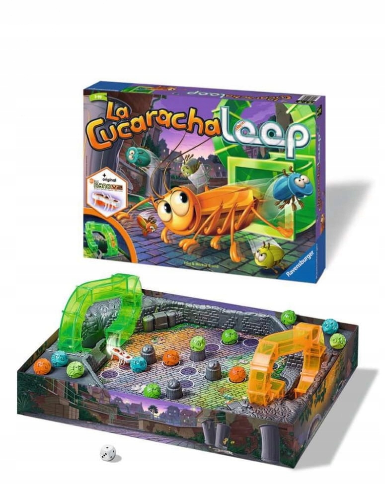 La Cucaracha Loop gra planszowa z uciekającym karaluchem Ravensburger
