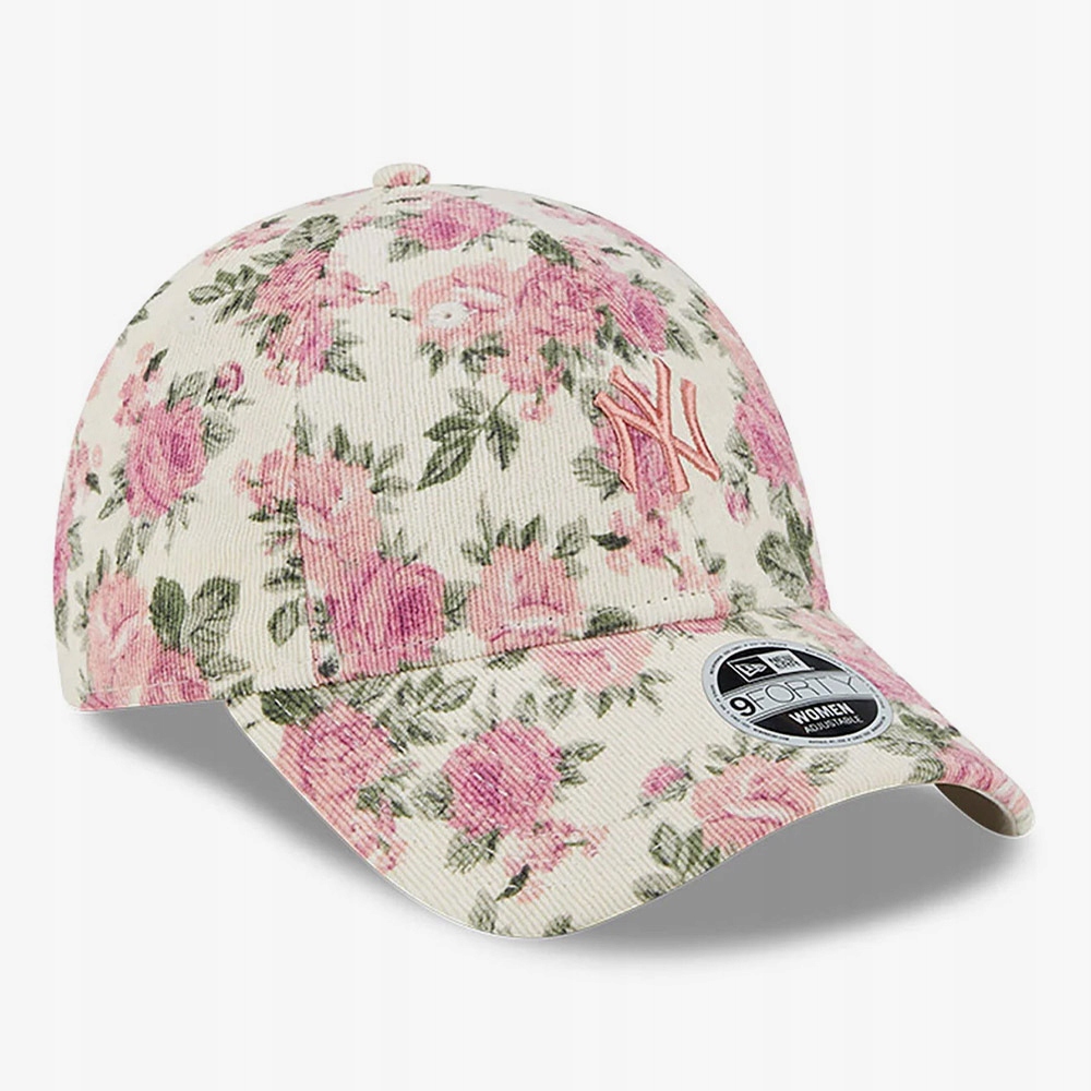 Czapka damska New Era 9FORTY Floral Cord Yankees sztruksowa z daszkiem