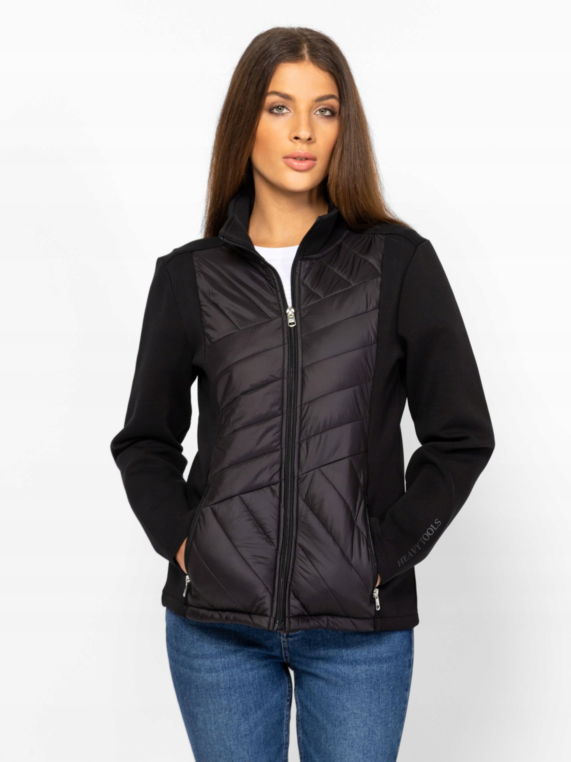 Heavy Tools Dámská Tepláková Rozepínací Mikina Taita Black Černá S