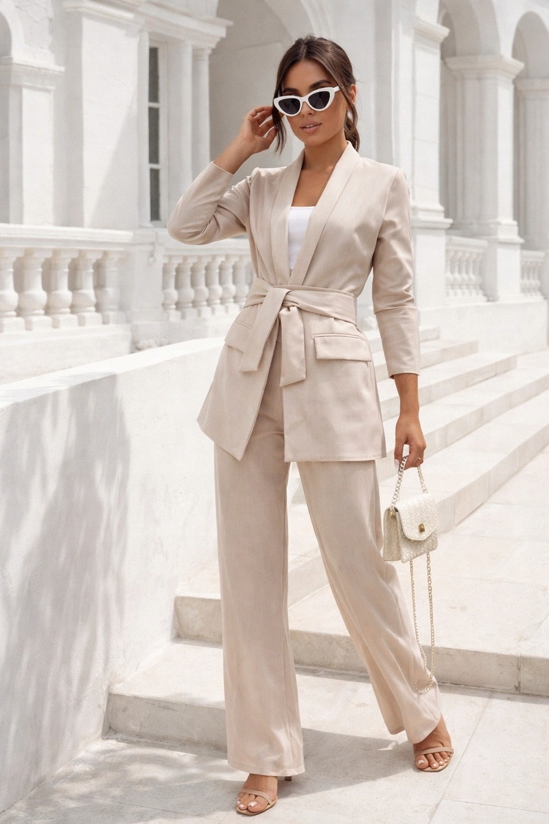 Komplet Sako A Kalhoty 8167 Béžová XL (42)