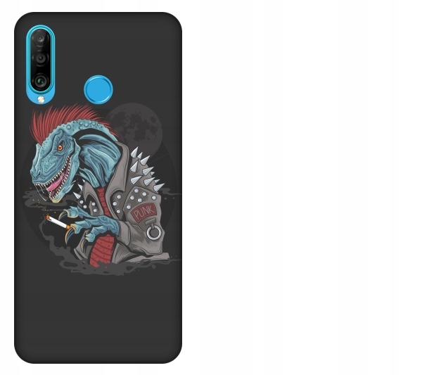 

Etui pokrowiec Huawei P30 Lite Punk dinozaur