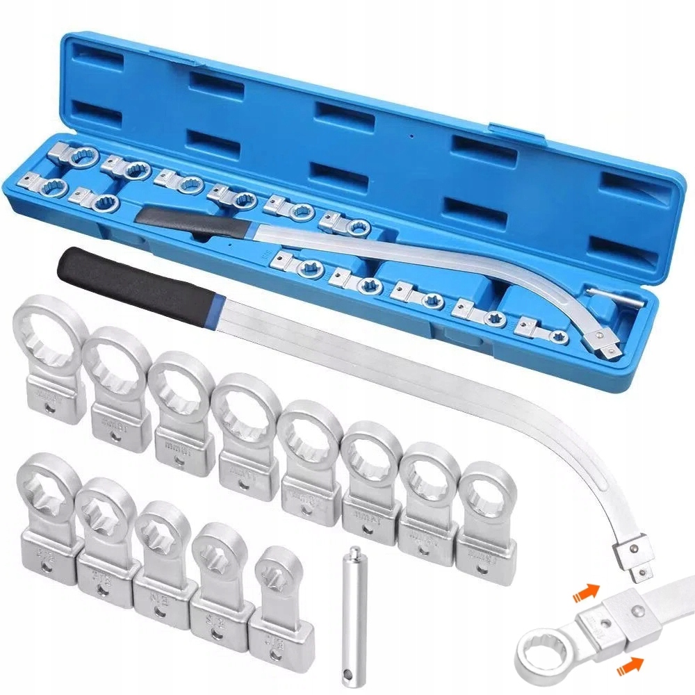 Klíč Na Napínák Rozvodového Řemene 15KS, Kufr Pro E10-E18, Sada