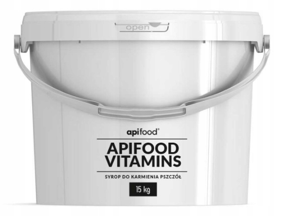 Syrop dla pszczół Apifood 9x15 kg z witaminami w wiaderku