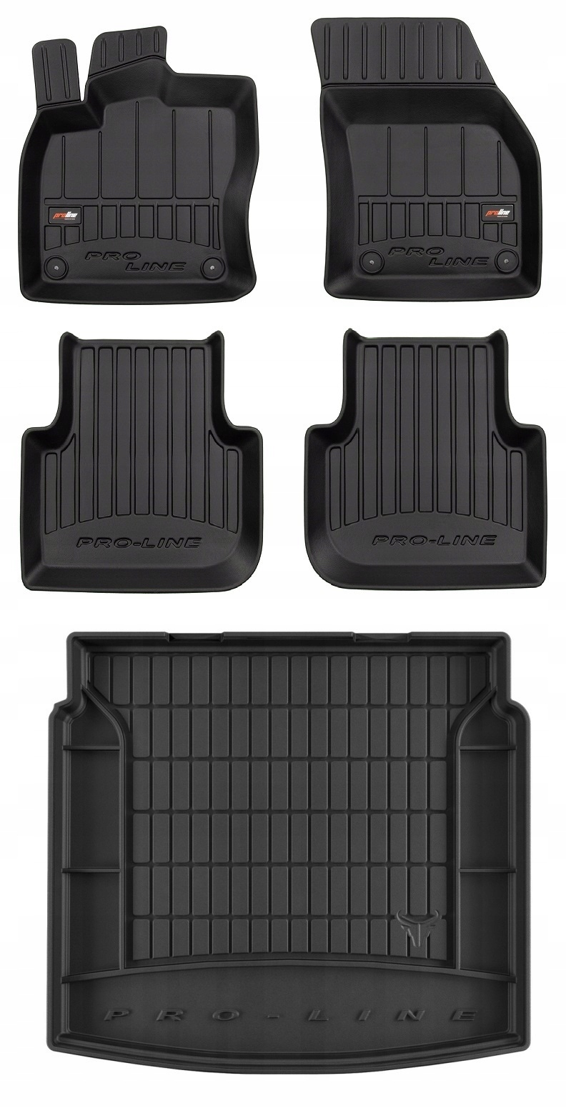 Set 3D gumové rohože a rohože Vw Tiguan Allspace 2017-2024 d