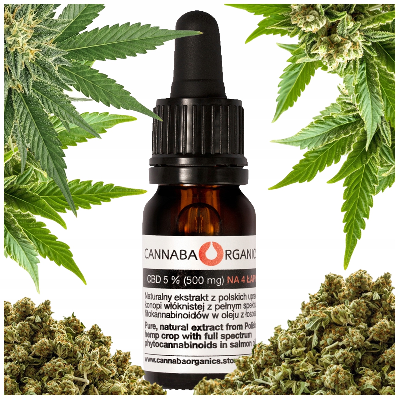 Cbd Konopný Olej Pro Psa Kočku 5% 500 mg 10 ml Plné Spektrum Dárek