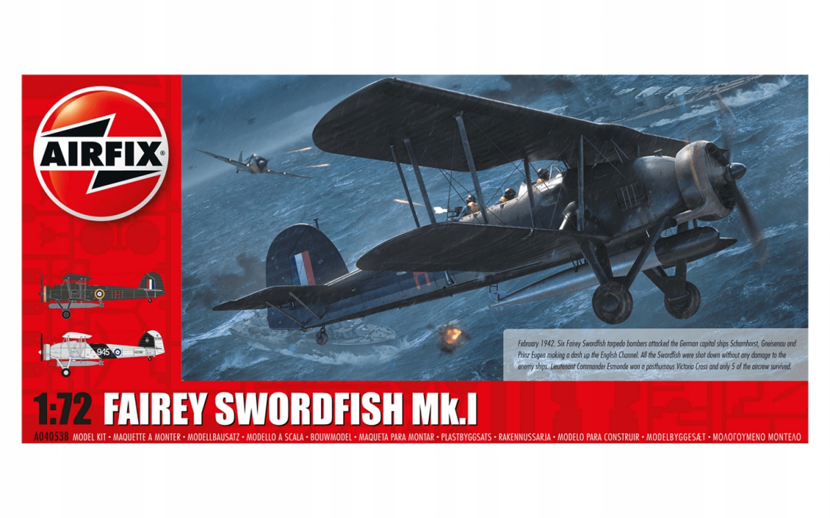 Fairey Swordfish Mk.I Airfix A04053B v měřítku 1/72
