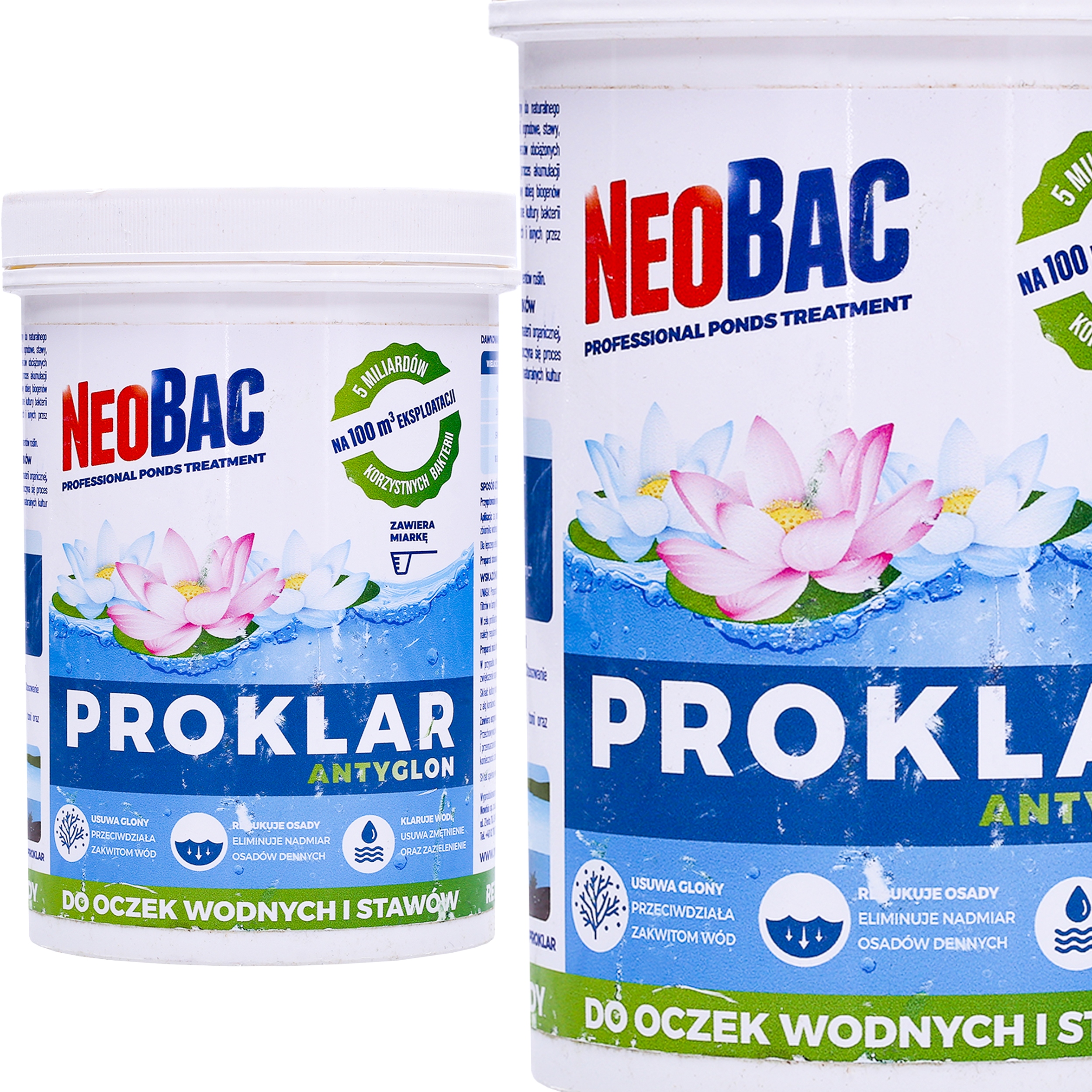 Neobac PROKLAR antyglon bakterie do oczek wodnych środek na zieloną wodę