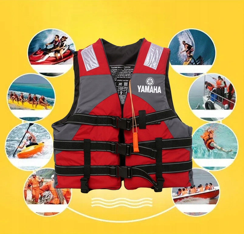 KAMIZELKA RATUNKOWA 100N 50-110KG 155-190CM WYSOKA JAKOŚĆ KAPOK DOROSŁY Kod producenta Kamizelka Ratunkowa 6977793463555