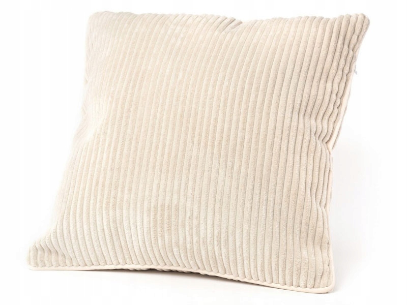 Krémový Polštář manšestrový 50x50 cm s pupínky