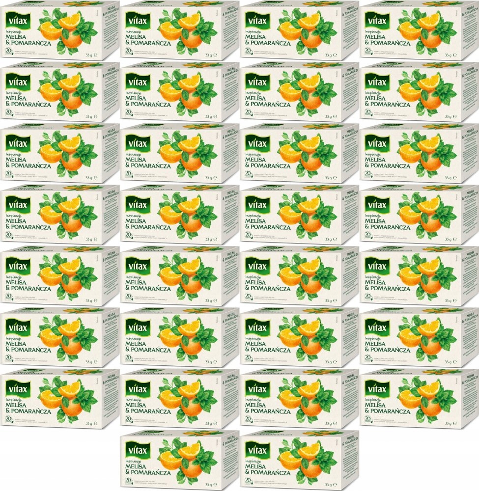 Herbata owocowa Vitax Inspirations melisa i pomarańcza torebki 20szt x60