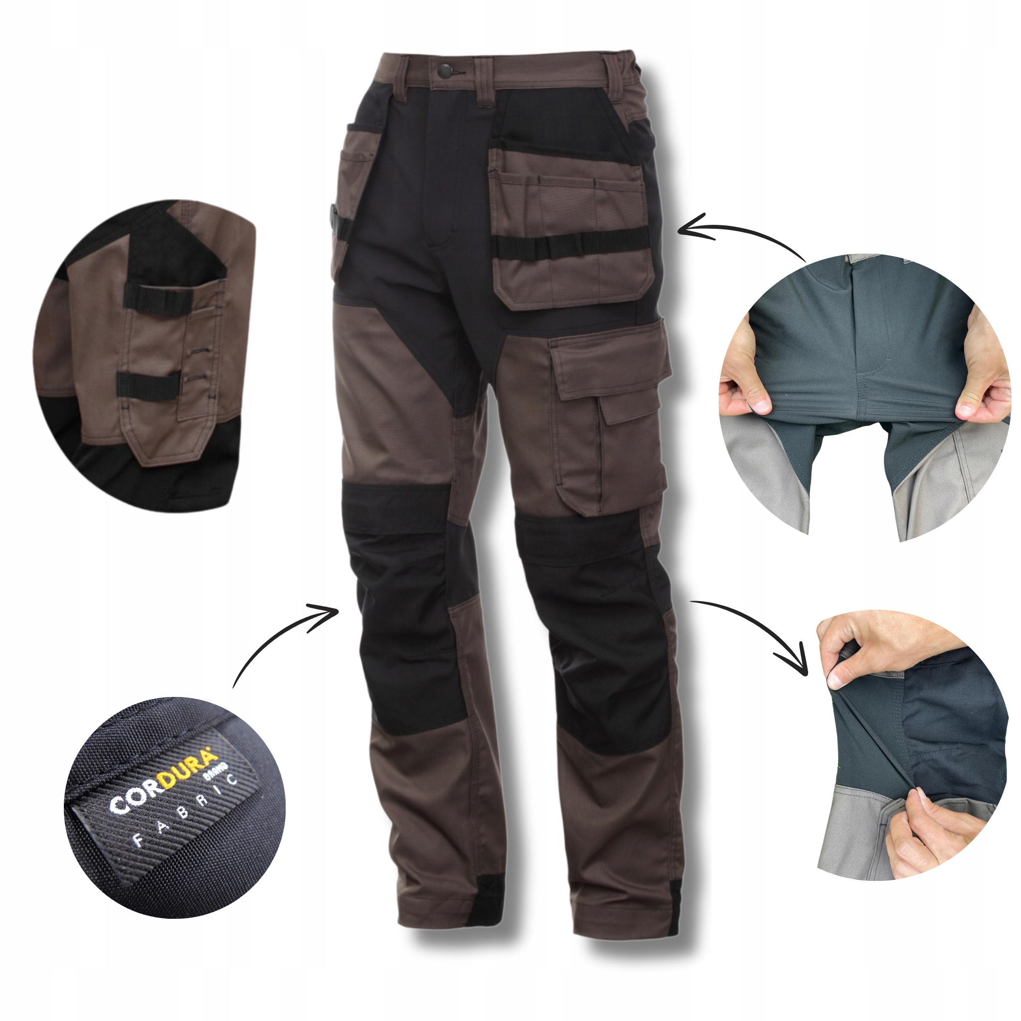 Elastyczne Wzmocnione Spodnie Robocze Stretch Bosafety Mashup Plus