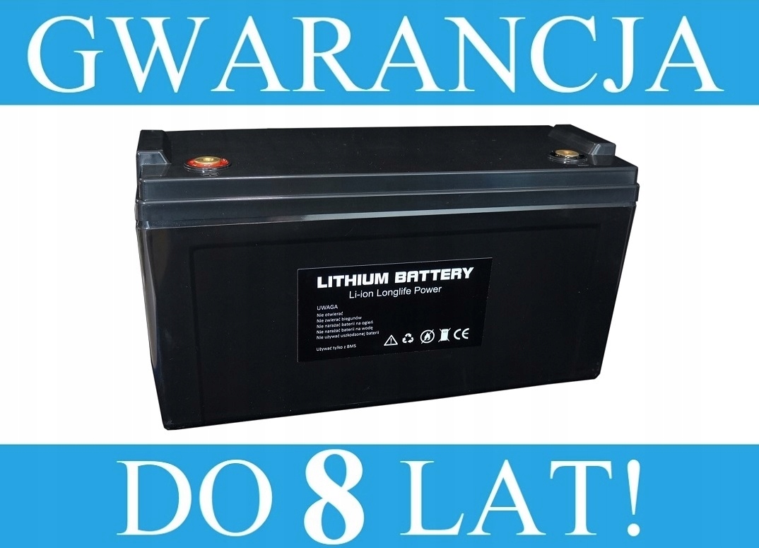 Akumulator litowy Nmc 140Ah 12V 3000 cykli 8,5 kg